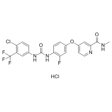 cas no 835621-07-3 is Regorafenib (Hydrochloride)
