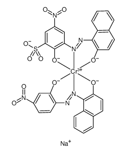 cas no 84145-95-9 is disodium [2-hydroxy-3-[(2-hydroxy-1-naphthyl)azo]-5-nitrobenzene-1-sulphonato(3-)][1-[(2-hydroxy-4-nitrophenyl)azo]-2-naphtholato(2-)]chromate(2-)