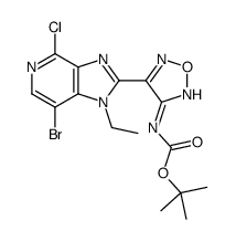 cas no 842144-08-5 is tert-butyl 4-(7-bromo-4-chloro-1-ethyl-1H-imidazo[4,5-c]pyridin-2-yl)-1,2,5-oxadiazol-3-ylcarbamate