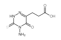 cas no 84424-74-8 is 3-(4-AMINO-5-OXO-3-THIOXO-2,3,4,5-TETRAHYDRO-1,2,4-TRIAZIN-6-YL)PROPANOIC ACID