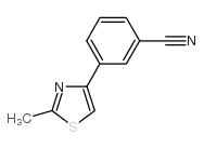 cas no 844891-06-1 is 3-(2-methyl-1,3-thiazol-4-yl)benzonitrile
