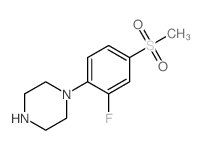 cas no 845616-10-6 is 1-[2-FLUORO-4-(METHYLSULFONYL)PHENYL]PIPERAZINE