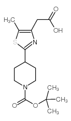 cas no 845885-88-3 is 2-(2-(1-(TERT-BUTOXYCARBONYL)PIPERIDIN-4-YL)-5-METHYLTHIAZOL-4-YL)ACETIC ACID
