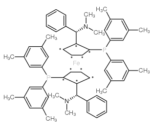 cas no 847997-73-3 is (alphas,alphas)-1,1'-bis[alpha-(dimethylamino)benzyl]-(r,r)-2,2'-bis[di(3,5-xylyl)phosphino]ferrocene