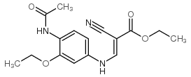 cas no 848133-74-4 is ETHYL 3-((4-ACETAMIDO-3-ETHOXYPHENYL)AMINO)-2-CYANOACRYLATE