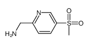 cas no 848185-40-0 is (5-(METHYLSULFONYL)PYRIDIN-2-YL)METHANAMINE