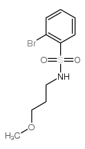 cas no 848906-56-9 is 2-Bromo-N-(3-methoxypropyl)benzenesulphonamide