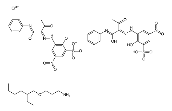 cas no 84961-85-3 is chromium(3+),3-(2-ethylhexoxy)propan-1-amine,hydron,(2Z)-2-[(5-nitro-2-oxido-3-sulfonatophenyl)hydrazinylidene]-3-oxo-N-phenylbutanimidate