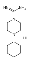 cas no 849776-37-0 is 4-CYCLOHEXYLPIPERAZINE-1-CARBOXIMIDAMIDE HYDROIODIDE