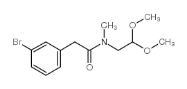 cas no 850349-40-5 is 2-(3-BROMO-PHENYL)-N-(2,2-DIMETHOXY-ETHYL)-N-METHYL-ACETAMIDE