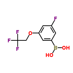 cas no 850589-55-8 is (3-Fluoro-5-(2,2,2-trifluoroethoxy)phenyl)boronic acid