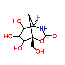 cas no 85281-06-7 is 6,7,8-TRIHYDROXY-1-(HYDROXYMETHYL)-2-OXA-4-AZABICYCLO[3.3.1]NONAN-3-ONE