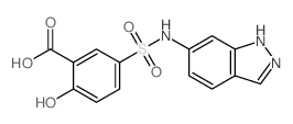 cas no 854358-00-2 is 5-(N-(1H-INDAZOL-6-YL)SULFAMOYL)-2-HYDROXYBENZOIC ACID