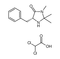 cas no 857303-87-8 is (5R)-(+)-2,2,3-TRIMETHYL-5-BENZYL-4-IMIDAZOLIDINONE DICHLOROACETIC ACID