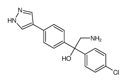 cas no 857532-13-9 is BenzeneMethanol, &alpha;-(aminomethyl)-&alpha;-(4-chlorophenyl)-4-(1H-pyrazol-4-yl)-