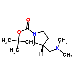 cas no 859027-48-8 is (R)-1-Boc-3-((dimethylamino)methyl)pyrrolidine