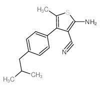 cas no 861408-82-4 is 2-AMINO-4-(4-ISOBUTYLPHENYL)-5-METHYLTHIOPHENE-3-CARBONITRILE