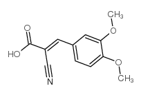 cas no 86213-20-9 is 2-cyano-3-(3,4-dimethoxyphenyl)prop-2-enoic acid