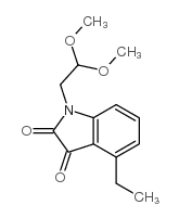cas no 864685-11-0 is 1-(2,2-DIMETHOXY-ETHYL)-4-ETHYL-1H-INDOLE-2,3-DIONE