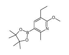 cas no 867006-28-8 is 3-ethyl-2-methoxy-6-methyl-5-(4,4,5,5-tetramethyl-1,3,2-dioxaborolan-2-yl)pyridine