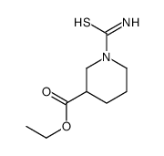 cas no 868591-91-7 is 3-Piperidinecarboxylic acid,1-(aminothioxomethyl)-,ethyl ester