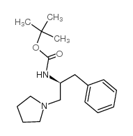 cas no 869377-95-7 is (S)-tert-Butyl (1-phenyl-3-(pyrrolidin-1-yl)propan-2-yl)carbamate