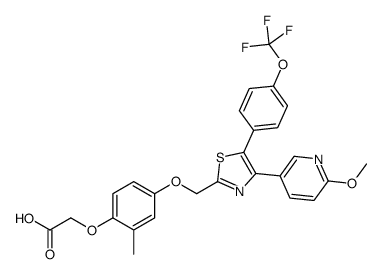 cas no 870521-57-6 is [4-({4-(6-Methoxy-3-pyridinyl)-5-[4-(trifluoromethoxy)phenyl]-1,3 -thiazol-2-yl}methoxy)-2-methylphenoxy]acetic acid