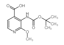 cas no 870997-82-3 is 3-(tert-butoxycarbonylamino)-2-Methoxyisonicotinic acid