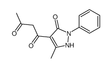 cas no 87100-61-6 is 1-(5-HYDROXY-3-METHYL-1-PHENYL-1H-PYRAZOL-4-YL)BUTANE-1,3-DIONE