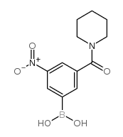 cas no 871332-78-4 is (3-NITRO-5-(PIPERIDINE-1-CARBONYL)PHENYL)BORONIC ACID