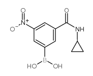 cas no 871332-86-4 is (3-(CYCLOPROPYLCARBAMOYL)-5-NITROPHENYL)BORONIC ACID