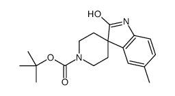 cas no 873779-31-8 is 2-Methyl-2-propanyl 5-methyl-2-oxo-1,2-dihydro-1'H-spiro[indole-3 ,4'-piperidine]-1'-carboxylate