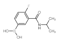 cas no 874219-21-3 is (4-Fluoro-3-(isopropylcarbamoyl)phenyl)boronic acid