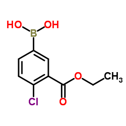 cas no 874219-46-2 is [4-Chloro-3-(ethoxycarbonyl)phenyl]boronic acid