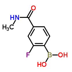 cas no 874289-23-3 is [2-Fluoro-4-(methylcarbamoyl)phenyl]boronic acid