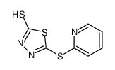 cas no 87468-08-4 is 5-(PYRIDIN-2-YLSULFANYL)-1,3,4-THIADIAZOLE-2-THIOL