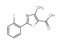cas no 879070-37-8 is 2-(2-fluorophenyl)-4-methyl-1,3-thiazole-5-carboxylic acid