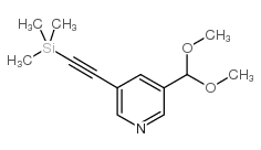 cas no 879326-80-4 is 3-DIMETHOXYMETHYL-5-TRIMETHYLSILANYLETHYNYL-PYRIDINE