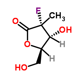 cas no 879551-04-9 is (3R,4R,5R)-3-Fluoro-4-hydroxy-5-(hydroxymethyl)-3-methyloxolan-2-one