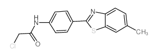 cas no 87992-61-8 is 2-chloro-N-[4-(6-methyl-1,3-benzothiazol-2-yl)phenyl]acetamide