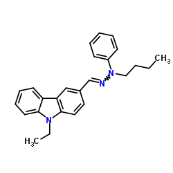 cas no 88107-84-0 is 9-Ethyl-3-(N-butyl-N-phenylhydrazonomethyl)carbazole