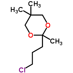 cas no 88128-57-8 is 2-(3-Chloropropyl)-2,5,5-trimethyl-1,3-dioxane