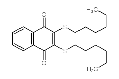 cas no 883516-16-3 is 2,3-bis(n-hexylthio)-1,4-naphthalenedione