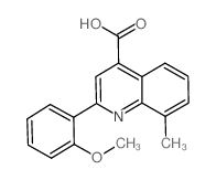 cas no 884497-38-5 is 2-(2-Methoxyphenyl)-8-methylquinoline-4-carboxylic acid