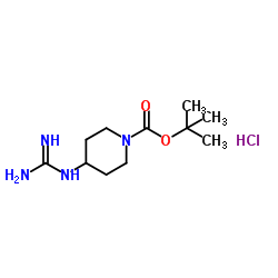 cas no 885049-08-1 is tert-Butyl 4-guanidinopiperidine-1-carboxylate hydrochloride