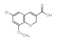 cas no 885271-13-6 is 6-bromo-8-methoxy-2h-chromene-3-carboxylic acid