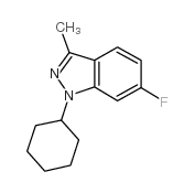 cas no 885272-02-6 is 1-CYCLOHEXYL-6-FLUORO-3-METHYL-1H-INDAZOLE