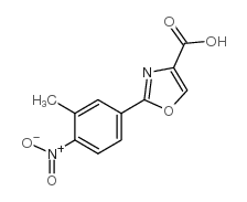 cas no 885273-86-9 is 2-(3-METHYL-4-NITRO-PHENYL)-OXAZOLE-4-CARBOXYLIC ACID