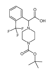 cas no 885274-23-7 is 2-(4-Boc-piperazino)-2-[2-(trifluoromethyl)phenyl]acetic acid