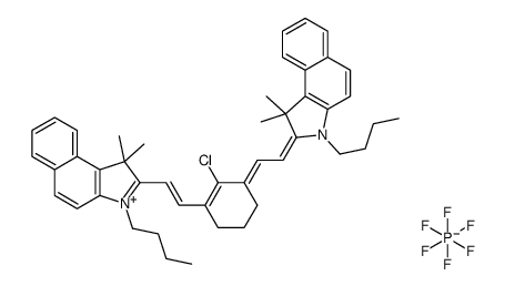 cas no 885691-99-6 is 3-Butyl-2-[(E)-2-{(3E)-3-[(2Z)-2-(3-butyl-1,1-dimethyl-1,3-dihydr o-2H-benzo[e]indol-2-ylidene)ethylidene]-2-chloro-1-cyclohexen-1- yl}vinyl]-1,1-dimethyl-1H-benzo[e]indolium hexafluorophosphate